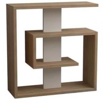 Mesa auxiliar Calicosy de 4 estantes blancas H57 cm