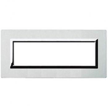 Placa AVE Vera 44 en Aluminio Natural Cepillado de 7 Módulos