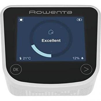Rowenta Pure Home PU8080 - Purificador de aire portátil con 4 niveles de filtrado, Prefiltro, Carbón Activo, Alta Eficiencia y Filtro Nanocaptur, filtra hasta el 99.99% de partículas y alérgenos