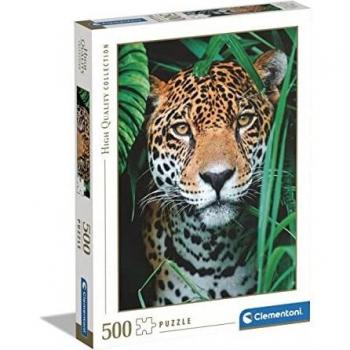 Clementoni 500 Piezas Animales, Jaguar de Cerca, Puzzle Adulto