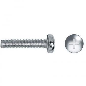 Tornillo Rosca Metrica 7985 06X040Mm Cincado Celo 150 Pz