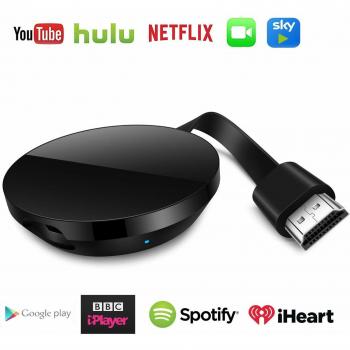 WiFi Dongle inalámbrico con Pantalla,HDMI 1080P Digital TV Adaptador de Receptor, Soporte del Sistema Android para Google App Chromecast Compatibilidad con i-Phone/Airplay/Miracast/DLNA