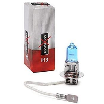 1 x H3 Lámpara azul luz blanca 12 V 55 W super White E4 prueba de caracteres