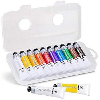 Set de Acuarelas en Tubo Primo - 10 Colores (18ml cada uno)