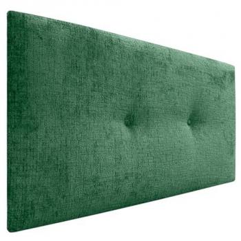 Cabecero Tapizado de Lana Natural con Botones 110x50cm para Cama Dormitorio - Verde Alcolchado Luxe
