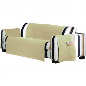 Eysa Lona Liso Funda de Sofa 1 Plaza Col. 01-Beige