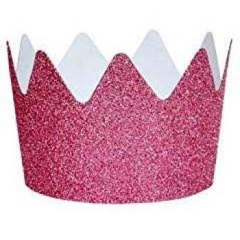 My Little Day My MLD-COUGLRO - Juego de 8 coronas con purpurina, color rosa