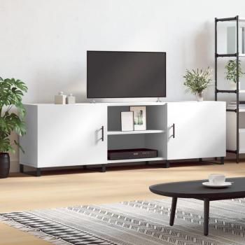 Mueble de TV madera de ingeniería blanco 150x30x50 cm
