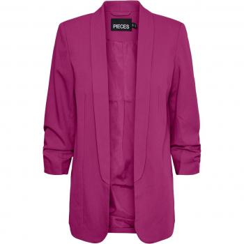 Pieces Bosella Women's 3/4 Blazer Jacket in Fuchsia 2XL