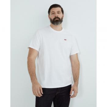 Levi's - Camiseta de hombre de manga corta blanca, tallas grandes