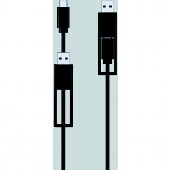 DELL D6000 Replikator USB-C USB 3.2 Gen 1 (3.1 Gen 1) Alámbrico Negro