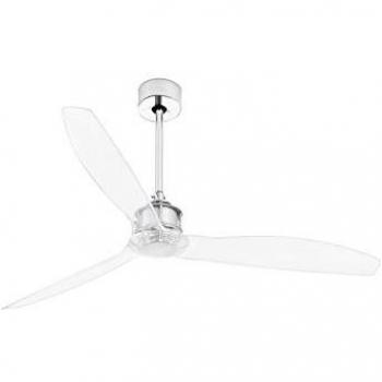 Ventilador de Techo Sin Luz Wifi DC Cromo Justfan Ø1280mm 33394WP Faro - Ventilador de techo cromado con motor de corriente continua, control remoto incluido, receptor Smart 34150 no incluido