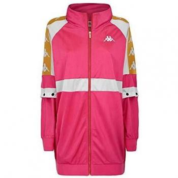 Kappa Banda 10 Banik Women's Track Jacket, Fuchsia/White/Yellow, Size S