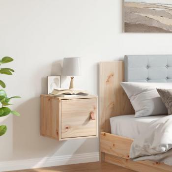 Armario de pared de madera maciza de pino 31,5x30x30 cm Natural, Gris, Marrón miel Mueble Almacenaje Estantería para Oficina, Estudio, Dormitorio Estantería/Librería/m