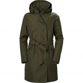 Helly Hansen Women's Welsey II Insulated Trench Coat Green XS