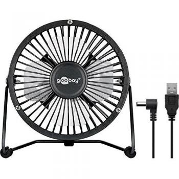 Goobay 62060 aparato USB Ventilador Negro - Aparatos USB