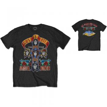 Rockoff Trade Men's Guns N' Roses NJ Summer Jam 1988 with Back Printing T-Shirt, Black, Small