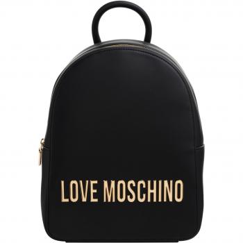 Love Moschino Logo Zip Backpack Black Female ONE SIZE