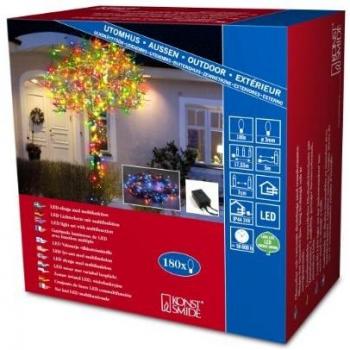 Cadena de micro luces LED multicolores Konstsmide con 180 luces para exterior