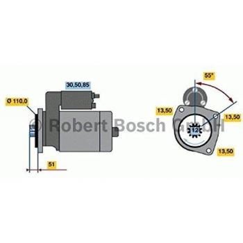 Motor de Arranque BOSCH 0 986 022 260, tipo: Motor de arranque, características: fabricado por Bosch, número de pieza 0 986 022 260