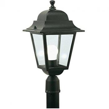 Lámpara de Cabeza para Palo Cuadrada Negra 60mm 100W - Sovil