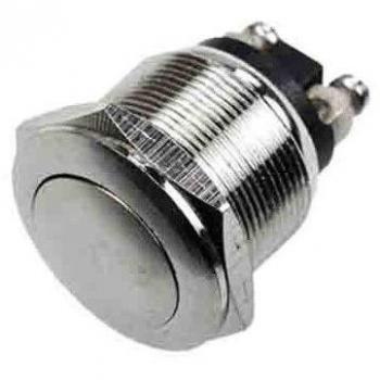 Pulsador metálico 2A 250V cromo