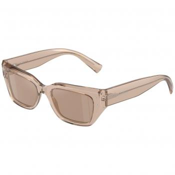Dolce & Gabbana DG4462 Cat Eye Sunglasses, Color: 34325A, Women's, Brown, Size: 52