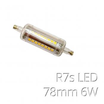 Lámpara LED R7s Slim 78mm 6W Luz Cálida 3000K 600LM
