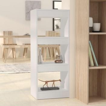 Librería/Partición Aglomerado Blanco 40x30x103 cm