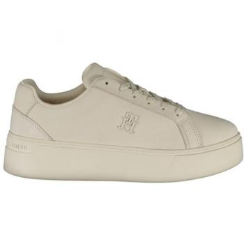 Tommy Hilfiger Women's Beige Platform Court Sneakers - Size 11 US / EU 41 / UK 8