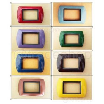 Placas ABS Compatibles para Tapa de Enchufe Master Modo Colorra - Madera Clara - 7 Foros