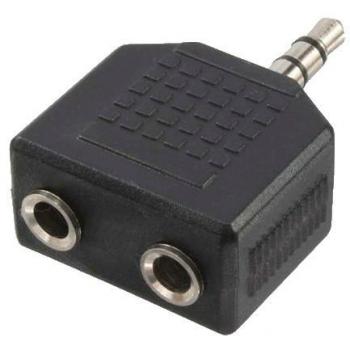 LogiLink CA1002 - Adaptador Audio, Stereo 3, 5 mm Macho - 2X Stereo 3, 5 mm Hembra