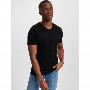Camiseta de Hombre Jack & Jones Organic Basic con Cuello en V, Color Negro
