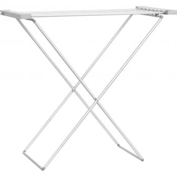 HOMCOM Tendedero Eléctrico Plegable 120W Secador de Ropa con Marco de Aleación de Aluminio 94x50x90 cm Plata