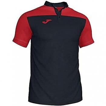 Joma Combi Polos Caballero, Hombre, Negro/Rojo, 2XL
