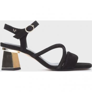 Sandalias de tacón de piel Carmine 1704 Negro