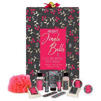 Calendario de Adviento Jingle Bells - Mad Beauty, incluye 12 sorpresas de belleza, diseño festivo con temática navideña, productos para el cuidado de la piel y maquillaje