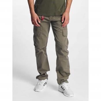 Alpha Industries Urban Cargo Pants Agent - Khaki Green, Spacious Fit