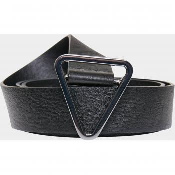 Cinturón de Hebilla Triangular de Cuero Sintético Urban Classics, Negro
