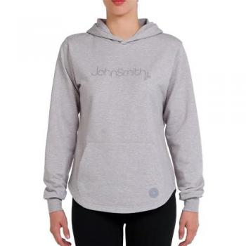 Sudadera de mujer John Smith Imai Gris con bolsillos, tipo deportiva