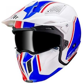 MT HELMETS 12726131704 Casco para Moto, Adultos Unisex, Gloss Pearl Blue, Small