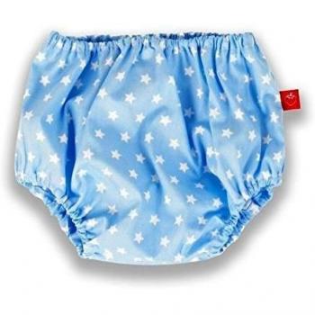 La Fraise Rouge 4251005604946 Windelhöschen Pascal, tamaño 74-86, Vichy Karo, azul claro / blanco