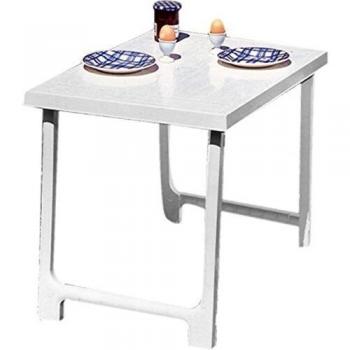 Progarden 909106 Mesa Plegable, Unisex Adulto, Color Blanco, 81x56cm