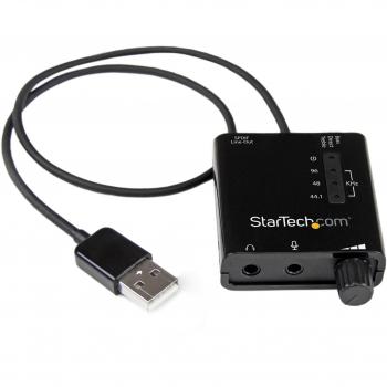StarTech.com ICUSBAUDIO2D USB Stereo Audio Adapter with SPDIF Digital Audio - External Sound Card for PC or Laptop