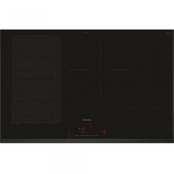 Placa de inducción Siemens iQ700 EX851HEC1F 80 cm 4 zonas 7400W negra