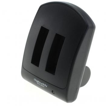 digibuddy 8009207 Cargador 5701 para GoPro Hero4 Duo de Panel Negro