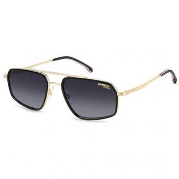 Carrera Men's Black Sunglasses 338/S with Grey Shaded Lenses, Size 58 MM