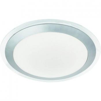 Plafón LED plateado Searchlight - Bathroom Flush - Plafón de techo led para baño Plata IP44