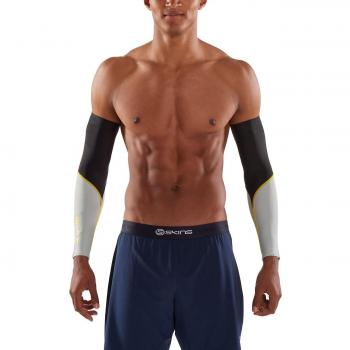 Skins Essentials mangas unisex, Negro/amarillo, XS, ES00040969238XS