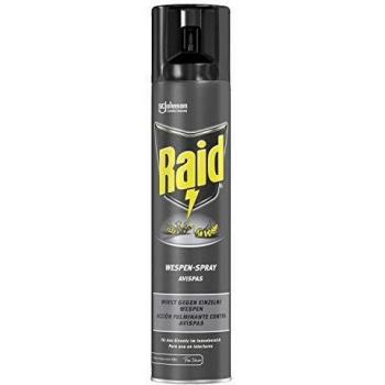 Raid - Insecticida para avispas en spray, acción fulminante, uso interior, aerosol 300 ml